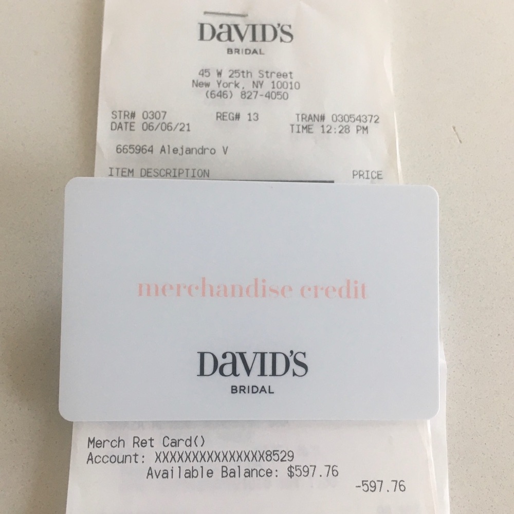 David’s Bridal Gift Card - FREE $200 Credit!